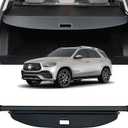 Cargo Cover Compatible with 2019-2024 Mercedes Benz GLE 350 450 SUV AMG GLE 53 63 S Accessories Retractable Rear Trunk Cover Trunk Security Cover Shielding Shade GLE Cargo Cover 2019-2022 2023 2024
