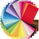 8 x 12 Inches Felt Sheets for Crafts, 40Pcs Squares Fabric Sheets, Assorted Colors Non Woven Pack, 1mm Thick, Stiff Paper for DIY Sewing Craft Patchwork Decoration