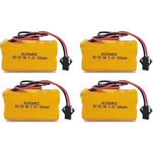 3.6V 900mAh Ni-Cd Exit Sign Emergency Light Battery Compatible for Lithonia ELB-B001 Lithonia EU2 LED Interstate ANIC1566 Unitech 0253799 Exit Light/Fire Exit Sign (4 Pack)