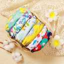 Cloth Diapers 6 Pack with 6 Inserts & 1 Wet Bag - Waterproof Cover, Washable, Reusable & One Size Adjustable Pocket Diapers for Newborns and Toddlers (Bear Set), One Size