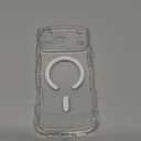 BENTOBEN Magnetic for iPhone 17 Pro Max Case,Clear Crystal Glitter [Curly Wave Edge] [Compatible with MagSafe] Slim Sparkly Shockproof Cute Women Girl Protective Case for iPhone 17 Pro Max 6.9",Clear