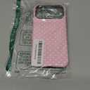 MIFEDUCT Dual Layer Case for iPhone 17 Pro Max Glossy Cute Love Heart Design 17 Pro Max Case Women Girls Slim TPU and Hard PC Shockproof Protective Phone Cover 6.9", Pink