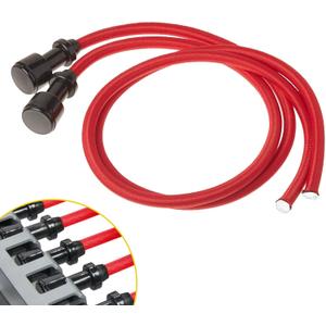 PrimeMach Upgraded Double Power Resistance Cord (2-Pack) - Compatible with AeroPilates Reformers - 40% Extra Tension - Heavy-Duty Anti-Snap Core with Reinforced Connection Ends for Maximum Durability