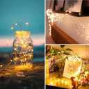 Fairy Lights Plug in,33Ft 100 LEDs Copper Lights Warm White,Christmas Lights Indoor Outdoor,Led Fairy String Lights for Bedroom Party Wedding Patio Christmas Tree Decoration