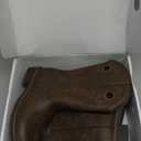 Rollda Boys Cowboy Boots Kids Western Boots Square Toe Girls Cowgirl Boots for Toddler/ Little Kid/ Big Kid, Brown, Size 3