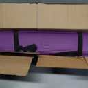 Gaiam Essentials Thick Yoga Mat Fitness & Exercise Mat with Easy-Cinch Carrier Strap, Purple, 72"L X 24"W X 2/5 Inch Thick, 10mm