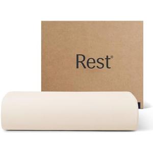 REST® Evercool®+ Flat Sheet Cali King/King Size, Breathable Luxury Bedding for Hot Sleeper and Night Sweats, Bed Sheet with Woven Ionic+ Self Cleaning Silver Yarn for Sensitive Skin, Snow Ivory