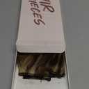 Hairro 6PCS 6 Clips In Short Hair Extensions Remy Real Human Hair Clip Ins Mini Clip On Hairpin Hairpieces For Women 31g 10 Inch #4P27 Medium Brown&Dark Blonde