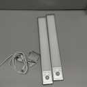 Sanofuturion Motion Sensor Under Cabinet Lighting-Magnetic Rechargeable Closet Lights for Kitchen,Stairs,Wardrobe | 3-Color Dimmable LED Under Counter Lighting | Cord-Free Light Bars (12inch-2Pack)