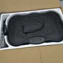 Vibration Plate Exercise Machine, 130 Levels Full Body Workout Vibrating Plate for Lymphatic Drainage Weight Loss, 450 Lbs Capacity Shake Fitness Platform with Resistance Bands Bluetooth for Women Men (Large)