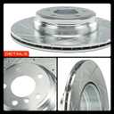 A-Premium 2-PC Set 12.99 inch (330mm) Rear Drilled and Slotted Disc Brake Rotors Compatible with BMW 330i/335i/340i xDrive, 430i, 328i, 330i, 335i, 340i, 330i/335i/340i GT xDrive