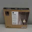 Umbra Estique Over The Door Coat Rack & Multi-Use Organizer, for Coats, Bags, Hats & More, White/Natural (Large)