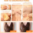 Snowy Insert: Double Sided Push Up Bra Pads for Instant Lift | Reusable Waterproof Sticky Inserts for Strapless & Backless Dresses for Women (B Cup, Beige)