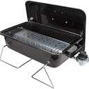 Omaha Go Anywhere Portable Gas Grill - Mini BBQ Propane Grill for Camping, RV, Tailgate - Cooks 8 hamburgers at once - Long Life Steel - Foldable Legs