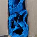 SONGMICS Set of 2 Portable Beach Chairs for Adults, Max. Load 330 lb Each, High Backrest, Cup Holder, Lightweight, Heavy-Duty, Light Blue UGCB067Q01V1