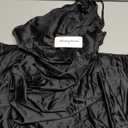 Memoriesea Women's Sexy One Shoulder High Split Cocktail Wedding Party Maxi Dress (Black, Small)