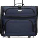 Travel Select Amsterdam Business Rolling Garment Bag, Softside Expandable Rolling 2-Wheeled Suit Carrier, Navy, One Size