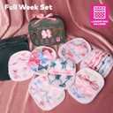 The Original MakeUp Eraser 7-Day Set, Erase All Makeup with Just Water, Including Waterproof Mascara, Eyeliner, Foundation, Lipstick, Sunscreen, and More! Fab-Bow-Lous, 7ct.