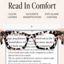 CCVOO Stylish Reading Glasses for Women, Stylish Eyeglasses, Blue Light Readers, Cheaters, +1.25