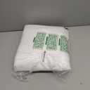 KOUFALL White Back Tab Rod Pocket Linen Sheer Curtains for Living Room 72x96 Inch Length