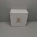 Rubtlamp 60 Thanksgiving Plastic Plates, Fall Disposable Plates, White Plastic Plates With Gold Red Wheat Ear Includes 30 Pcs 10.25” Red And White Dinner Plates, 30 Pcs 7.5” Dessert Plates for Autumn