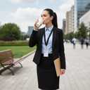 Elastic Neck Lanyard for Keys Black Stretchy Scrunchie Lanyard with ID Badge Holder Retractable Keychain Holder for Women Nurse Teacher