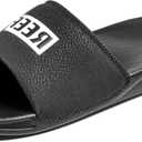 REEF Men's One Slide Sandal, (12, Reef Black/White)