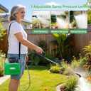 SideKing Battery Powered Sprayer 1.35 Gallon, 3 Adjustable Pressure Electric Weed Sprayer with Battery Indicator, Telescopic Wand & 4 Nozzles, Rechargeable Garden Sprayer for Lawn, Yard & Pest Control