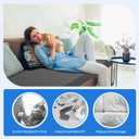 HOMBYS 3 Inch Foam Sofa Topper Pad, Foam Couch Top Pad with Removable Washable Cover, Couch Cushion for Enhanced Comfort & Furniture Protection(71 * 27.5 * 3in)