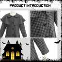 Black Costume Coat for Girls Halloween Cosplay Dress Kids Party Outfit 3-13Y (1112 Years)