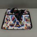 84hoods Insulated Lunch Bag for Women. Gift for Frenchie Lovers. Large Lunch Box for Work Office Travel Picnic with Adjustable Strap. Colorful Ink.