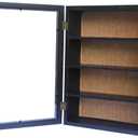 11x16 Shadow Boxes Frames Large Shadow Box with Shelves Deep Memory Box Display Case with Movable Shelf for Keepsake Flowers Wedding (Black)