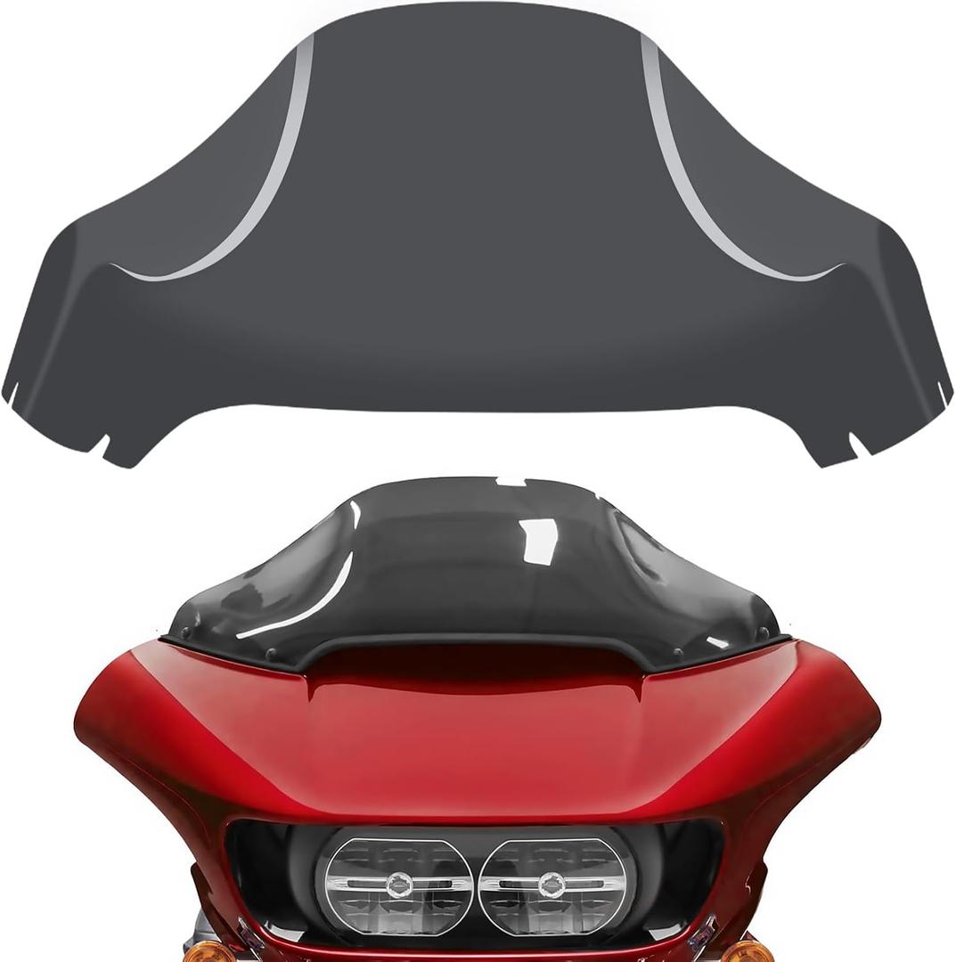 13" Windshield for Road Glide FLTRX 2015-2023, Motorcycle Windscreen Splitter Wind Shield Visor Replacement Accessories for Harley Davidson CVO Road Glide Limited 3 ST Special Ultra (Gray)