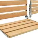 20 Inches Extra Long Wall-Mounted Folding Shower Seat, Foldable Shower Stool, Suitable for Seniors Disable(ADA Compliant), Shoe Bench Bathtub Stool. Maximum Capacity 440 lb