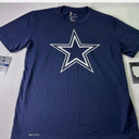 NAT Nike Dallas Cowboys NFL Dri-FIT The Nike Tee Blue Shirt Mens Medium Football Navy