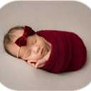 Coberllus Newborn Baby Photo Props Wrap Cloth Blanket Swaddle for Boys Girls Photography Shoot (Red)