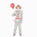 Morph Scary Clown Costume - Boys' Scary Clown Halloween Costume XL
