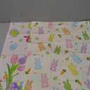 Arquiel 2Pcs Easter Bunny Kitchen Tea Towels 100% Cotton Colorful Floral Hand Towels Multiple Uses Quick Dry Dish Cloth for Table, Kitchen Decor, Housewarming Gifts