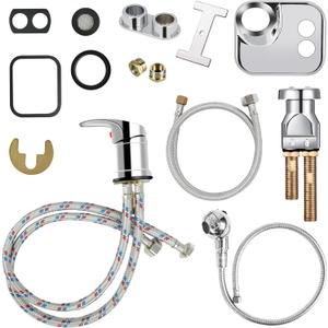 Professional Salon Shampoo Bowl Faucet for Home, Chrome Hose Replacement Set, Sprayer With Vacuum Breaker, Bath Accessories Professional Salon Shampoo Bowl Faucet for Home, Chrome Hose Replacement Set, Sprayer With Vacuum Breaker, Bath Accessories