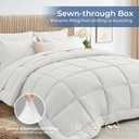 Sasttie Oversized King Comforter Set 7-Piece, Bed in a Bag, Ivory