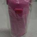 THERMOS FUNTAINER 16 Ounce Stainless Steel Vacuum Insulated Bottle with Wide Spout Lid, Neon Pink