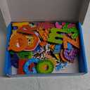 78 Magnetic Alphabet, 26 Uppercase, 26 Lowercase Letters & 26 Object Patterns, Adorable Animal Alphabet ABC Fridge Magnets Educational Letter Spelling Learning Toys Set for Toddlers 3 4 5 Years Old