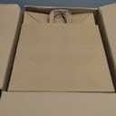 BagDream Brown Paper Bags With Handles 12x7x12 100Pcs - Kraft Shopping Merchandise Retail, Takeout/To Go, Wider-gusset Recycled Paper Gift Bags Bulk