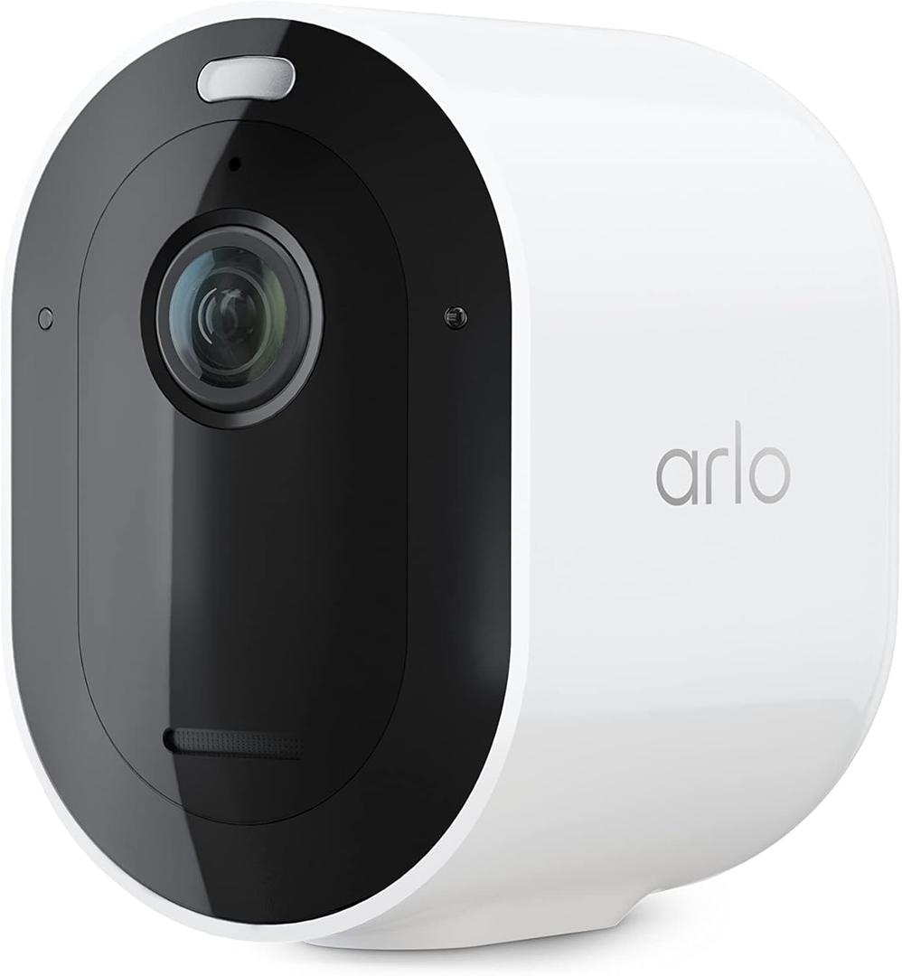 Arlo Pro 5S Spotlight Security Camera 2K HDR | Outdoor | Wireless | Dual-Band Wi-Fi Connects to the Strongest Network | 12X Zoom, 2-Way Audio, Siren, Color Night Vision, Live Stream White