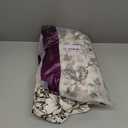 jinchan Floral Lined Curtains Linen Blend Curtain for Living Room 84 Inches Long Farmhouse Printed Back Tab Drapes French Country Black Peony Patterned Bedroom Window Curtains Set 2 Panels