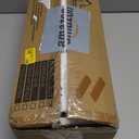 QEEIG Bathroom Floating Shelves for Wall - 15.7" Wall Mounted Shelf Over Toilet Farmhouse Home Decor Display Bookshelf Small 15.7 x 6.7 inch Set of 2, Rustic Brown (008-40BN)