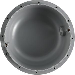 FOXLUX 10-Inch Pool Light Niche for Concrete Pools and Spas, Gray