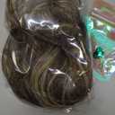 Clip on Ponytails for Women - 14 Inch Curly Ponytail Extension, Wavy Pony Tails Hair Extensions, Synthetic Hair Extensions Ponytail, Clip in Ponytail (Color: Ash Brown with Beige Blonde Highlights)