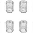 8pcs Acrylic Plastic Advertising Screws Sign Clear Wall Mounted Standoffs (1/2 x 1/2 Inch)