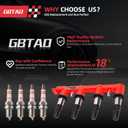 Upgraded Ignition Coil Pack and Spark Plug Compatible with 2011-2015 Chevy Cruze 1.8L, 2016 Cruze Limited 1.8L, 2012-2018 Chevy Sonic 1.8L, 2009-2011 Aveo 5 Aveo5 1.6L, 2009 2010 Pontiac G3 1.6L